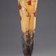 Daum, Vase à décor d'Ancolies, Haut. 53 cm. sculptures, verreries - galerie Tourbillon, Paris