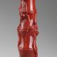 Ernest Léveillé (1841-1913), Vase bambou verre, Haut. 18,5 cm. sculptures, verreries - galerie Tourbillon, Paris