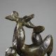 Baltasar Lobo (1910-1993), "Maternité", bronze à patine vert marron nuancé, fonte Susse, haut. totale 14,5 cm, sculptures - galerie Tourbillon, Paris