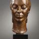 Lydia Herrick-Hodge (1886-1960), Portrait de femme espagnole, bronze à patine mordorée, socle en marbre noir fin de Belgique, haut. totale 47,5 cm, sculptures - galerie Tourbillon, Paris