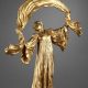 Agathon Léonard (1841-1923), Lampe "Danseuse à l'écharpe", bronze à patine dorée, fonte Susse, haut. 60 cm, sculptures - galerie Tourbillon, Paris