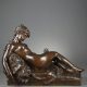 Prosper d'Épinay (1836-1914), "Bacchante endormie", bronze à patine brun nuancé, long. 63 cm, sculptures - galerie Tourbillon, Paris