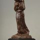 Bernhard Hoetger (1874-1949), "Moine", bronze à patine marron nuancé, socle en marbre noir fin de Belgique, haut. totale 13 cm, sculptures - galerie Tourbillon, Paris