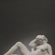 Marcel Gimond (1894-1961), Baigneuse couchée, marbre blanc, long. 59 cm, sculptures - galerie Tourbillon, Paris