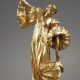 Agathon Léonard (1841-1923), "Danseuse au Cothurne", bronze à patine dorée, fonte Susse, haut. 27,2 cm, sculptures - galerie Tourbillon, Paris