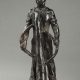 Jules Dalou (1838-1902), "Paveur à la demoiselle", bronze à patine brun foncé, fonte Susse, haut. 15,8 cm, sculptures - galerie Tourbillon, Paris