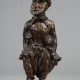 Christophe Fratin (1801-1864), "Fratin par lui-même, Autoportrait", bronze à patine brun foncé nuancé, fonte ancienne, haut. 19,5 cm, sculptures - galerie Tourbillon, Paris