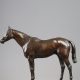 René Paris (1881-1970), "Symbole", cheval en bronze à patine brun clair nuancé, fonte Valsuani, haut. 34,2 cm, sculptures - galerie Tourbillon, Paris
