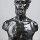 Auguste Rodin (1840–1917), Jules Dalou, bronze à patine brun-vert foncé nuancé, fonte Rudier, haut. bronze seul 52,3 cm, sculptures - galerie Tourbillon, Paris