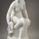 Etienne Hachenburger (XIXe-XXe s.), "Baigneuse", marbre blanc de Carrare, haut. 62 cm, sculptures - galerie Tourbillon, Paris