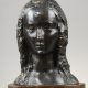 Joseph Bernard (1866-1931), "Pureté", bronze à patine brun foncé nuancé, fonte ancienne, socle en bois, haut. totale 29 cm, sculptures - galerie Tourbillon, Paris
