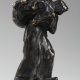 Jules Dalou (1838-1902), "Retour de l’Herbe", bronze à patine brun nuancé, fonte Susse, haut. 10 cm, sculptures - galerie Tourbillon, Paris