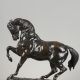 Antoine-Louis Barye (1796-1875), "Cheval Turc n°2", bronze à patine brun nuancé, fonte d'Atelier, haut. 28,2 cm, sculptures - galerie Tourbillon, Paris