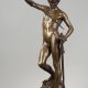 Antonin Mercié (1845-1916), "David", bronze à patine médaille, fonte Barbedienne, haut. 74 cm, sculptures - galerie Tourbillon, Paris
