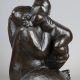 Baltasar Lobo (1910-1993), "Maternité", bronze à patine brun-vert foncé nuancé acajou, fonte Susse, haut. 35 cm, sculptures - galerie Tourbillon, Paris