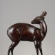 Charles Delhommeau (1883-1970), Guib, bronze à patine brun-rouge nuancé, fonte ancienne, haut. 27,5 cm, sculptures - galerie Tourbillon, Paris