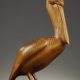 François Galoyer (né en 1944), Pélican, sycomore teinté, haut. 34 cm, sculptures - galerie Tourbillon, Paris