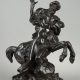Jules Dalou (1838-1902), "Centaure enlevant une femme", bronze à patine brun foncé, fonte Hébrard, haut. 27 cm, sculptures - galerie Tourbillon, Paris