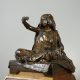 Louis-Ernest Barrias (1841-1905), "Jeune fille de Bou-Saada", bronze à patine brun nuancé, fonte Susse, haut. avec socle en bois 38 cm, sculptures - galerie Tourbillon, Paris