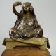 Louis-Ernest Barrias (1841-1905), "Jeune fille de Bou-Saada", bronze à double patines, fonte Susse, haut. avec socle en bois 38 cm, sculptures - galerie Tourbillon, Paris