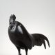 François Pompon (1855-1933), "Coq dormant", bronze à patine brun noir, fonte d'époque d'Hébrard, haut. 22,5 cm, sculptures - Galerie Tourbillon, Paris
