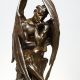 Jean-Jacques Feuchère (1807-1852), "Méphistophélès", bronze à patine brun clair nuancé, fonte ancienne, haut. 34 cm, sculptures - galerie Tourbillon, Paris