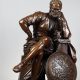 attribué à Jules Salmson (1823-1902), Benvenuto Cellini, bronze à patine marron foncé, fonte ancienne, haut. 58 cm, sculptures - galerie Tourbillon, Paris
