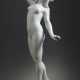Dominique Alonzo (Début XXe s.), "Aurore", marbre blanc de Carrare, haut. 83 cm, sculptures - galerie Tourbillon, Paris