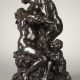 Jules Dalou (1838-1902), "Ariane et Bacchus", bronze à patine brun foncé, fonte Hébrard, haut. 25 cm, sculptures - galerie Tourbillon, Paris