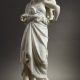 Albert-Ernest Carrier-Belleuse (1824-1887), "Allégorie de l'Amour", marbre blanc de Carrare, haut. 68,5 cm, sculptures - galerie Tourbillon, Paris
