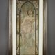 Alphonse Mucha (1860-1939), "Éveil du matin" de la série "Les Heures du Jour", lithographie originale, encadré 126,5x61 cm, galerie Tourbillon, Paris