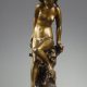 Jean-Baptiste Carpeaux (1827-1875), "La Frileuse", bronze à double patine nuancée, fonte Susse, haut. 25 cm, sculptures - galerie Tourbillon, Paris